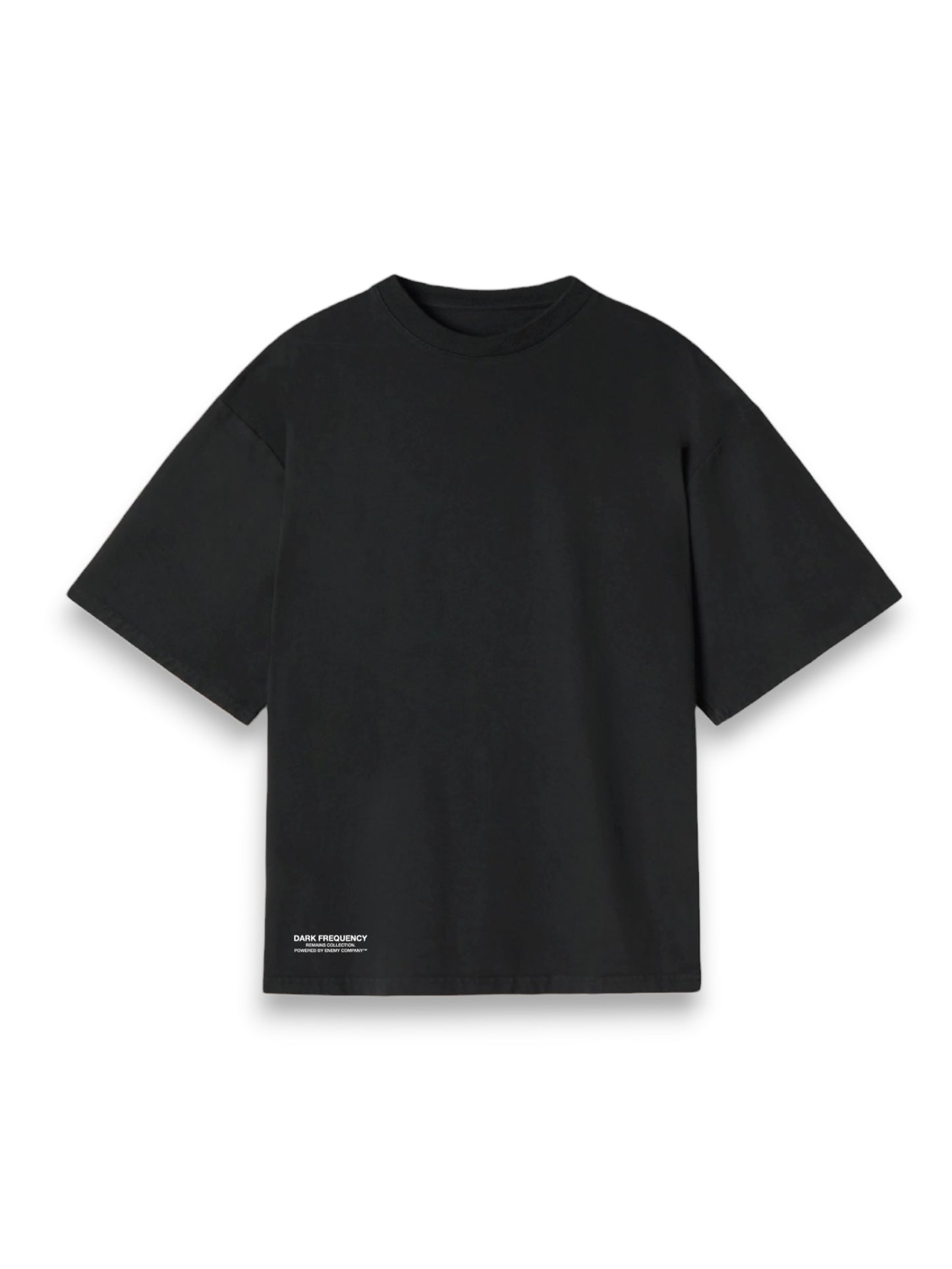Dark Frequency Black Oversized T-shirt