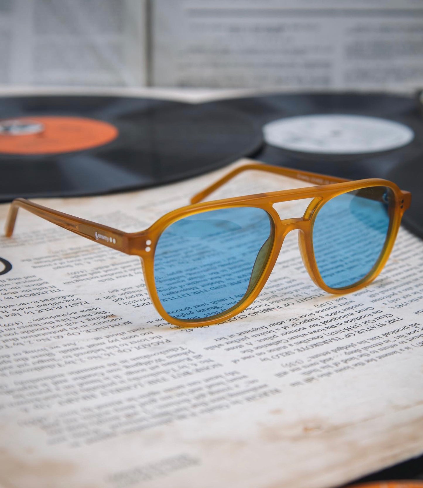 Nomad Orange Blue Sunglasses