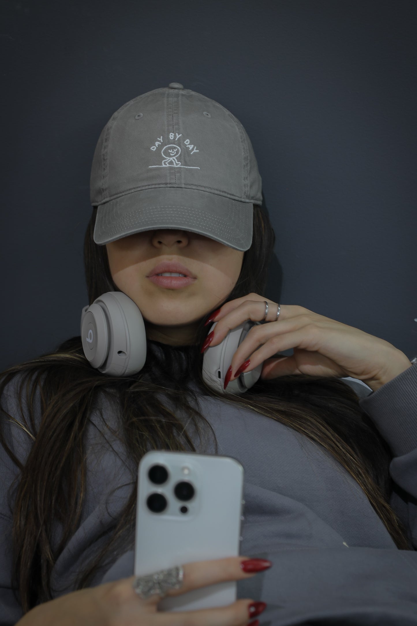 'Day by Day' Faded Gray Dad Cap