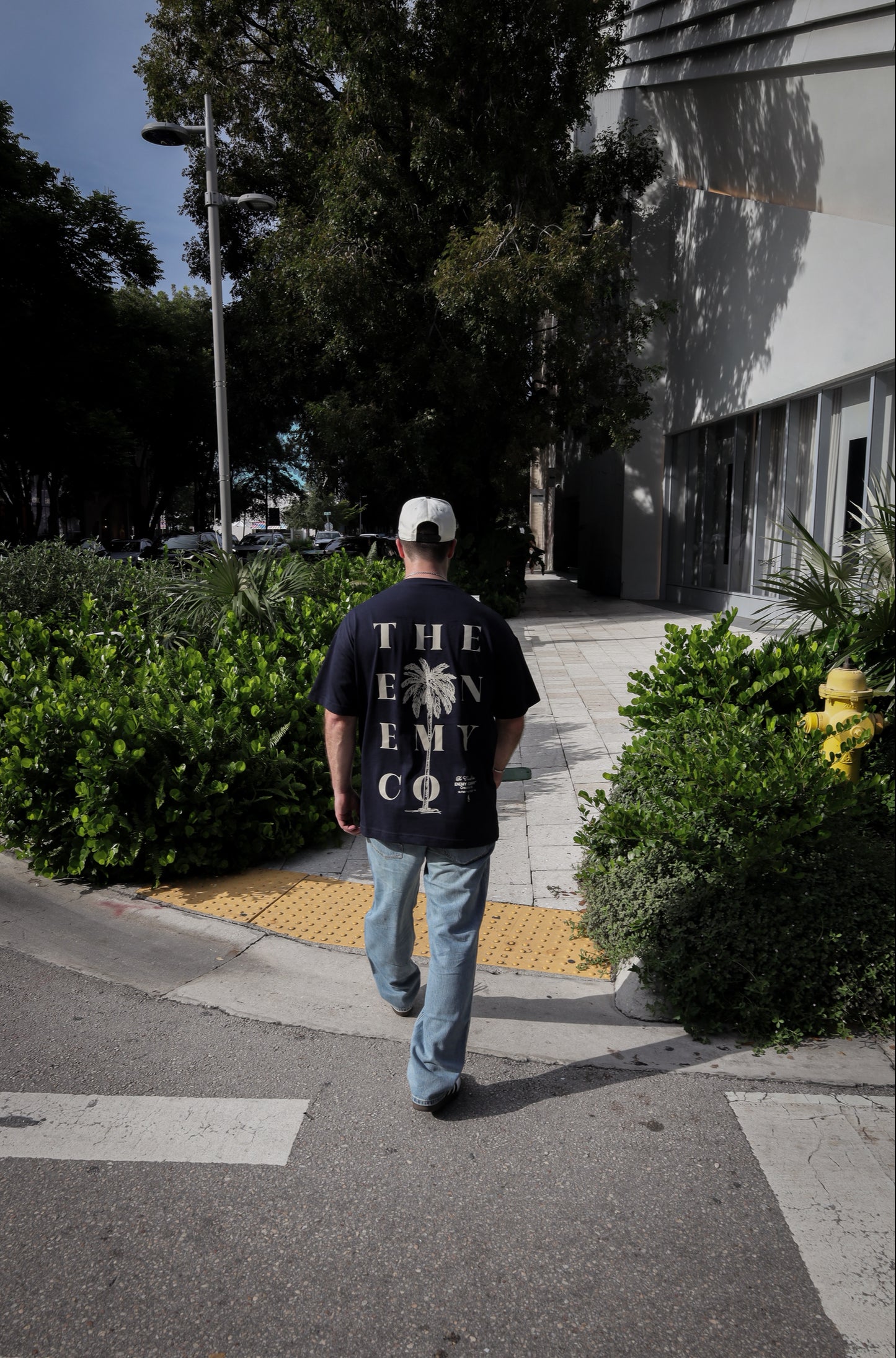 The Enemy Palm Navy Blue T-shirt