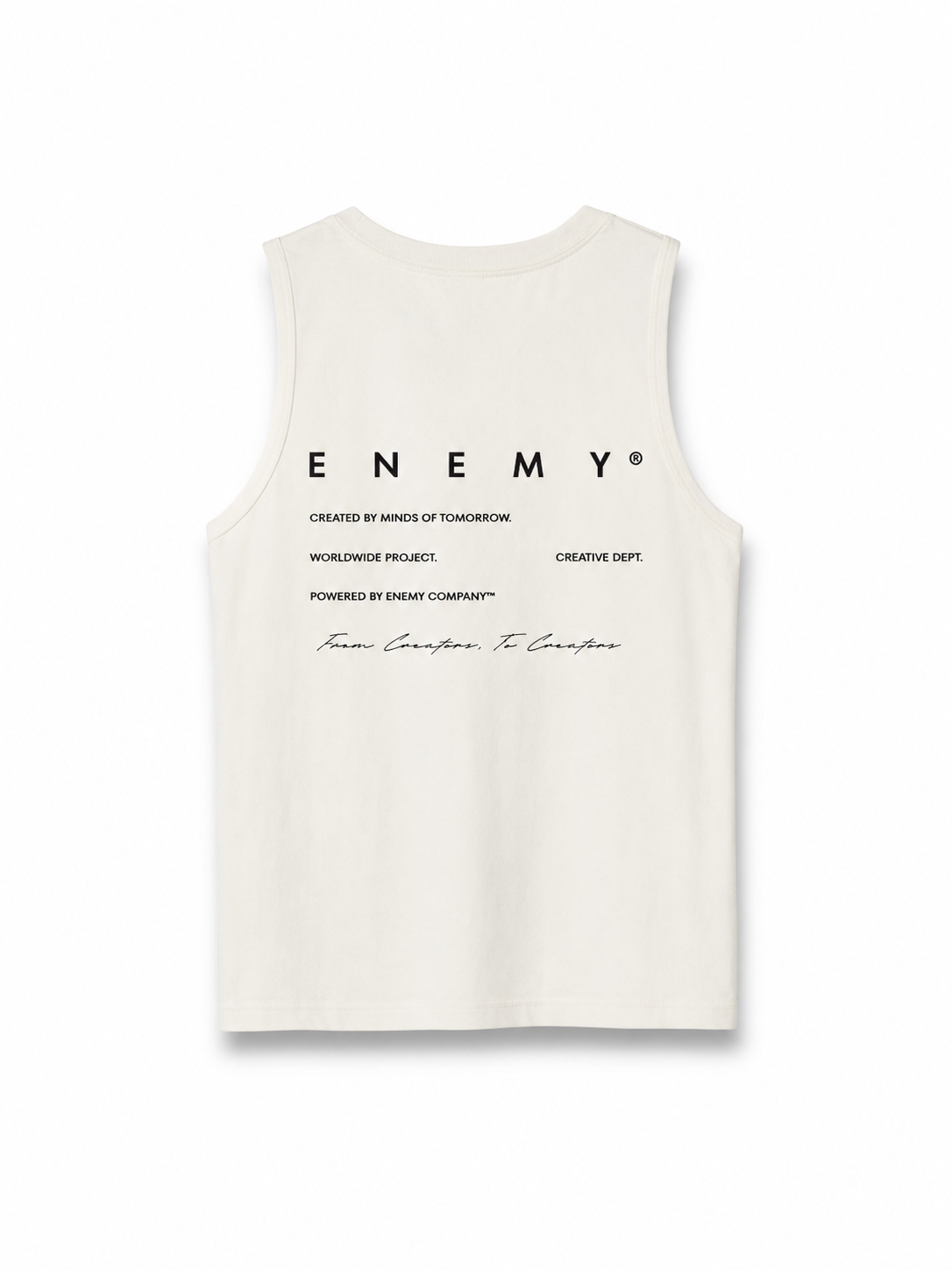 Statement White Tank Top