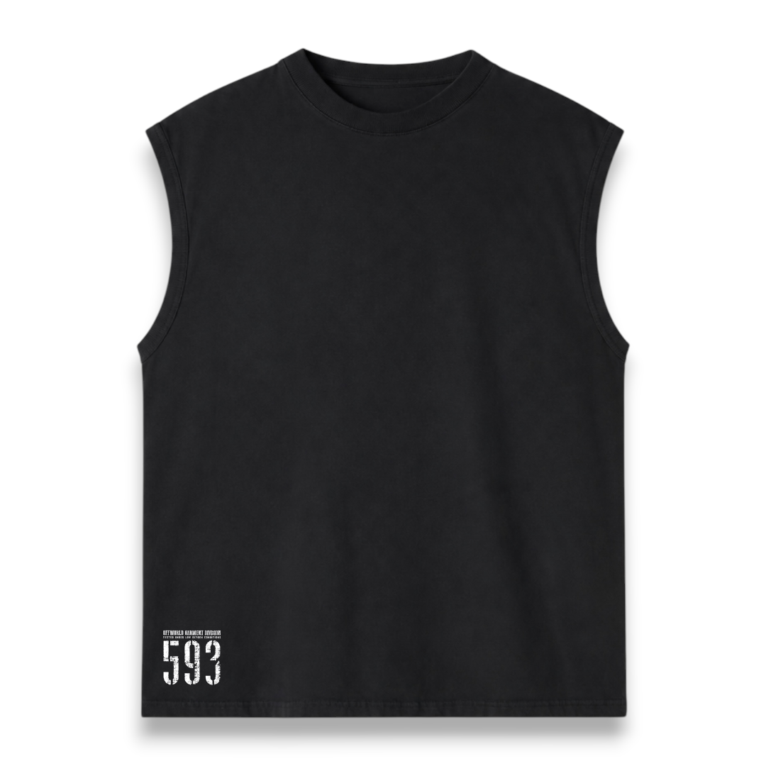 Off World 593 Black Tank Top