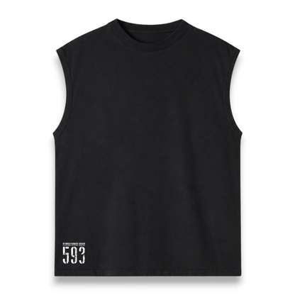 Off World 593 Black Tank Top