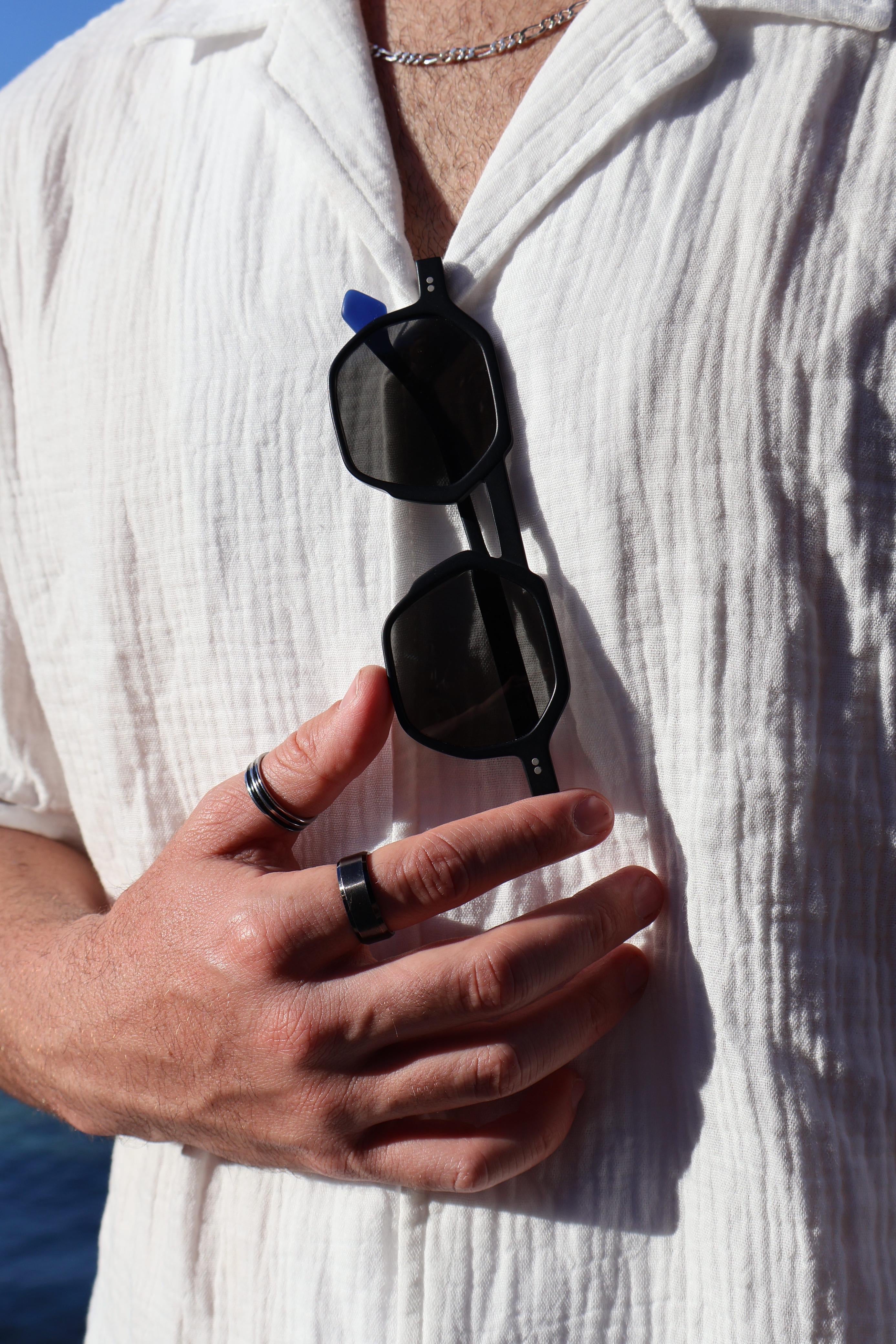 Fotter Matte Black Sunglasses