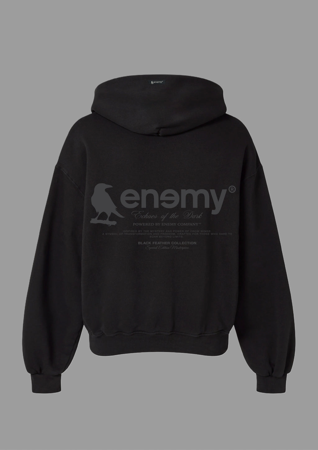 Black Feather Hoodie