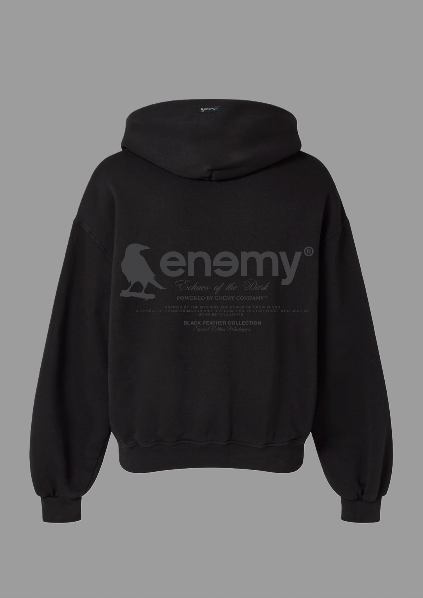 Black Feather Hoodie