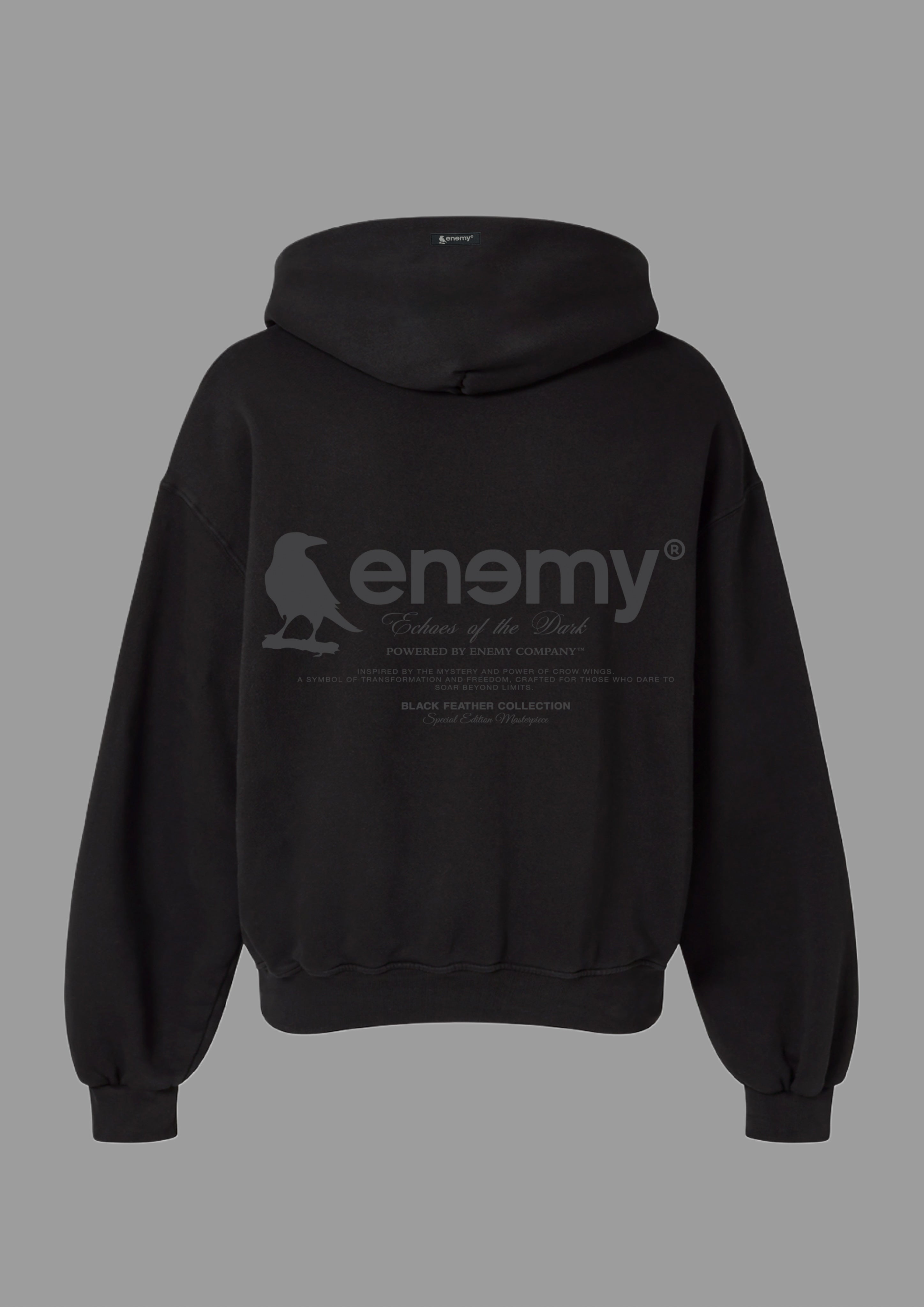 Black Feather Hoodie