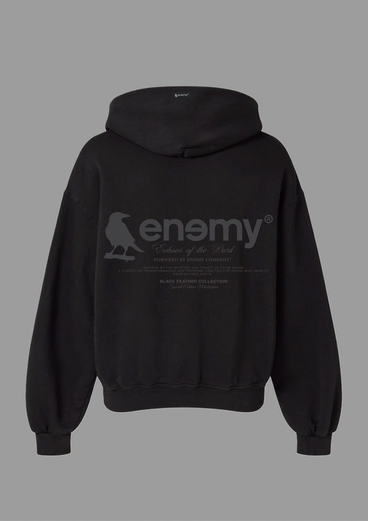 Black Feather Hoodie