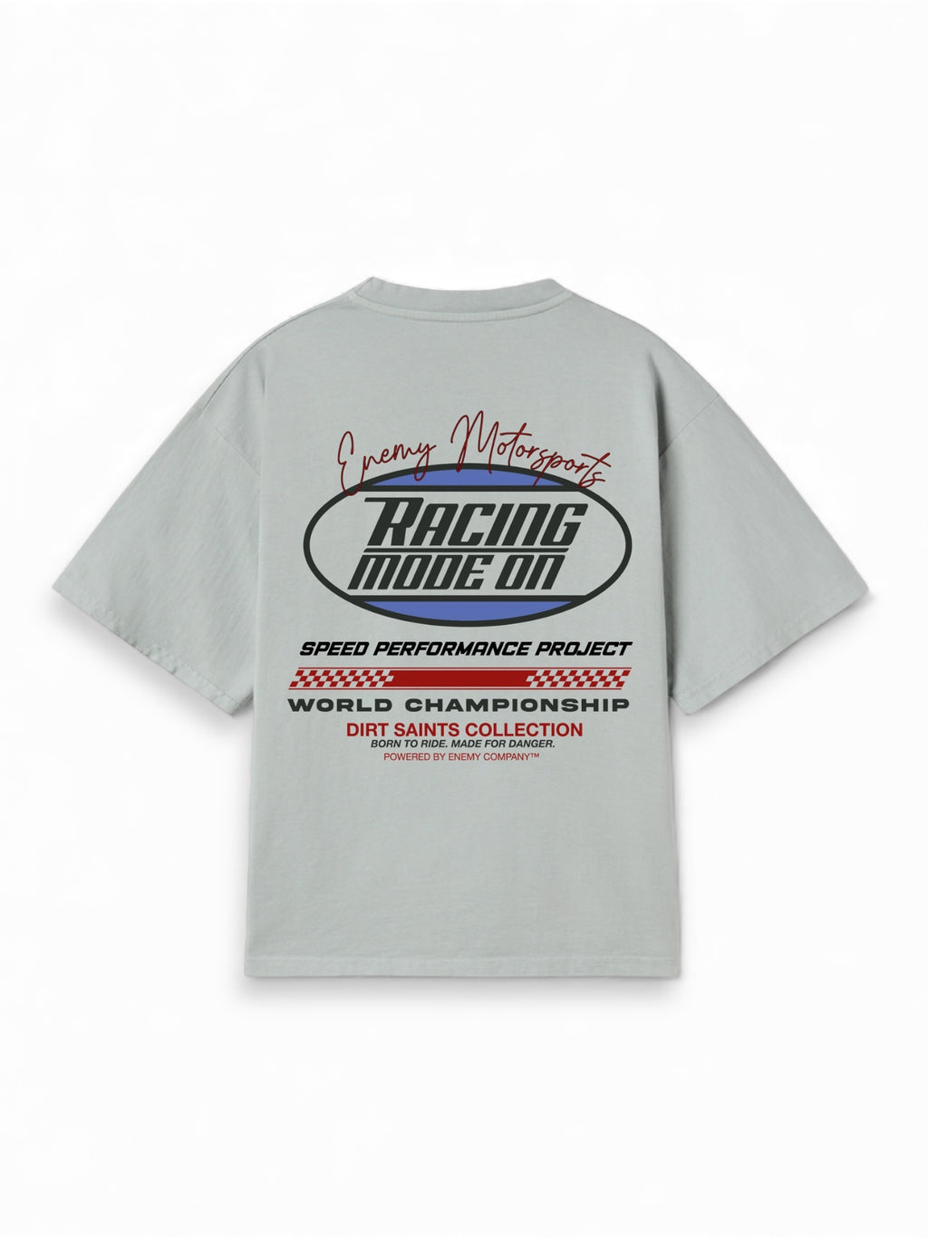 Racing Mode On Gray Tshirt