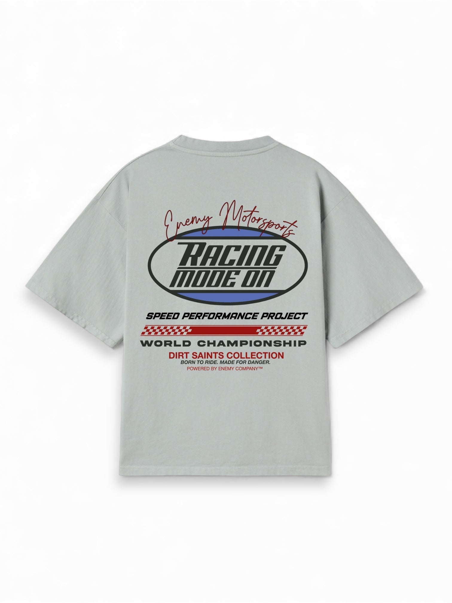 Racing Mode On Gray Tshirt