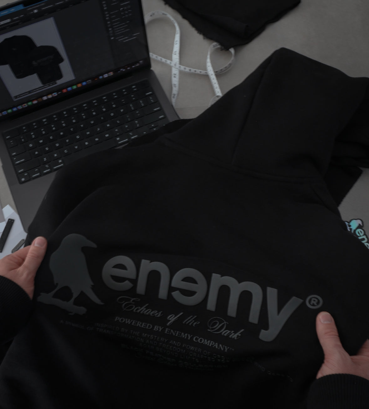 Black Feather Hoodie