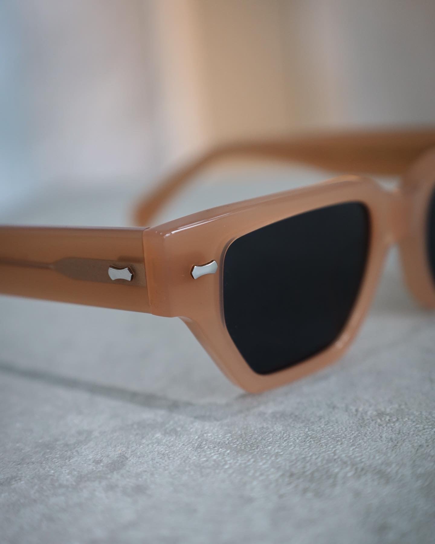 Blossom Peach Gray Sunglasses