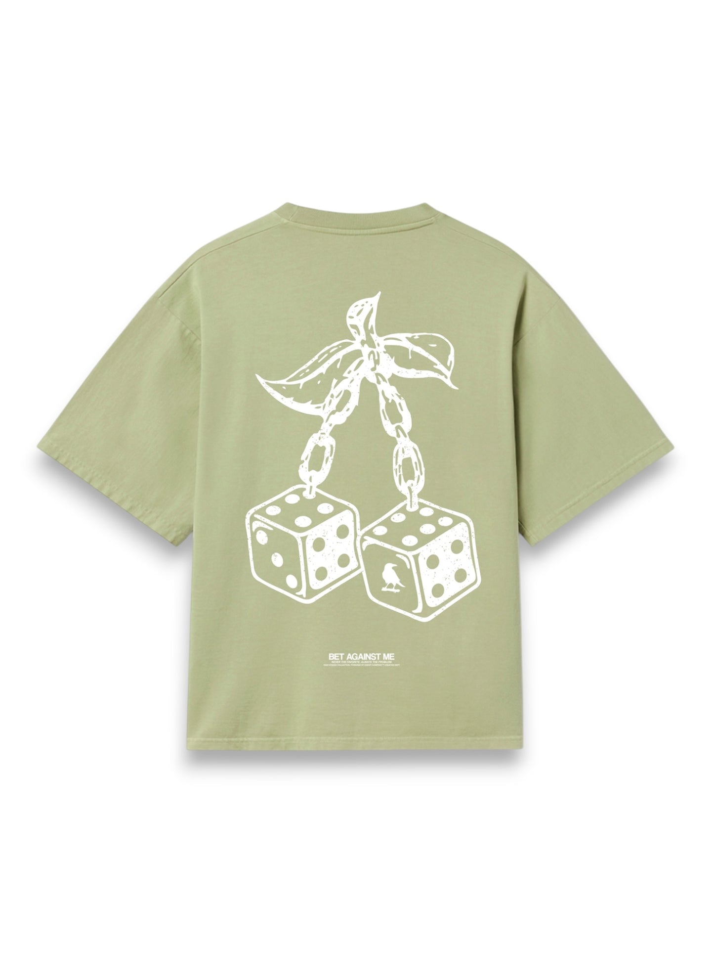 High Risk Light Green Boxy Tshirt