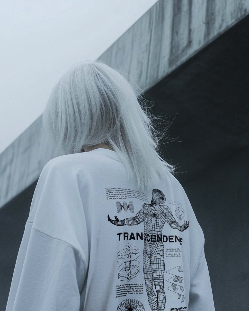 Transcendence White T-shirt