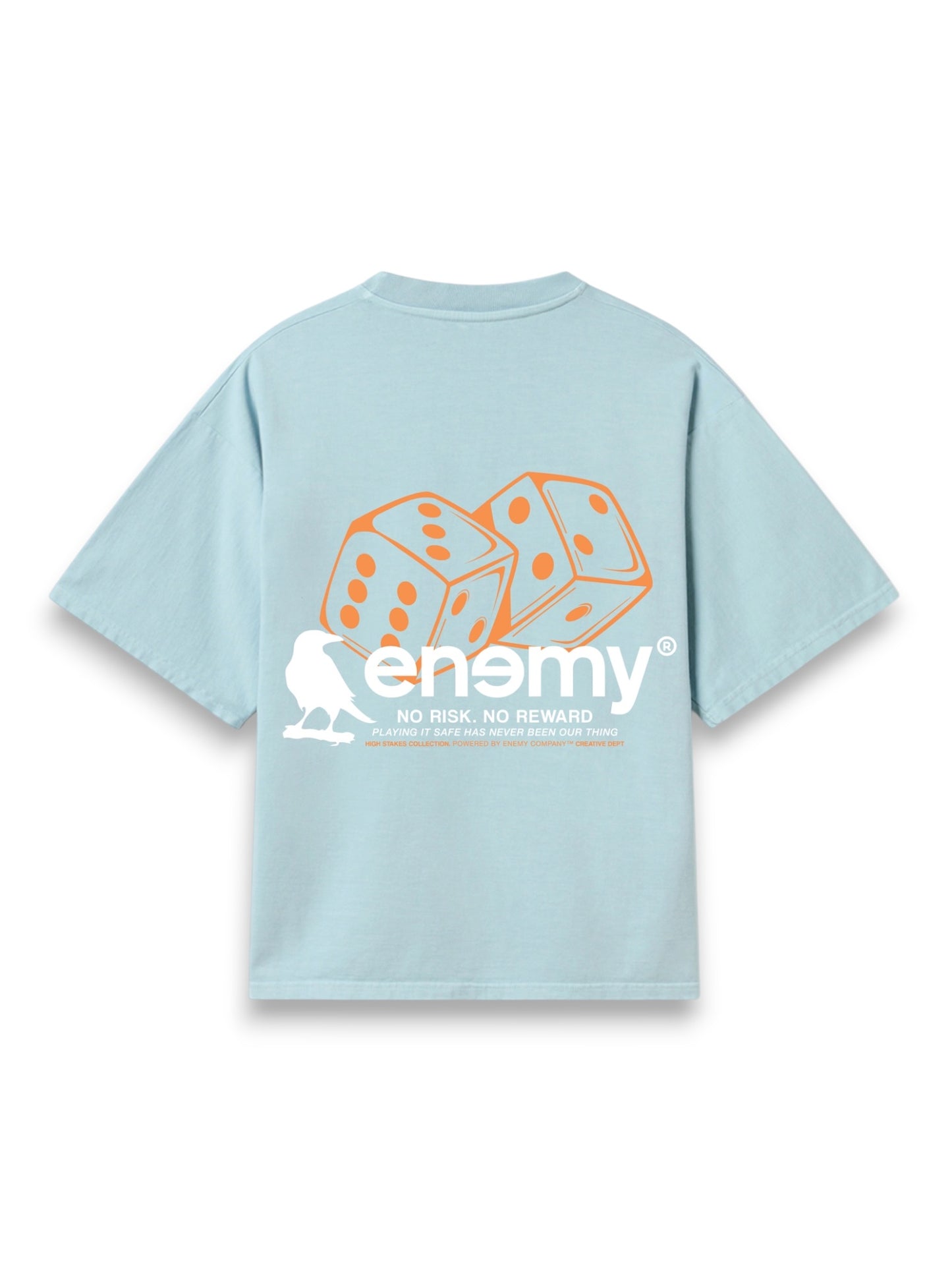 High Risk Light Blue Boxy Tshirt