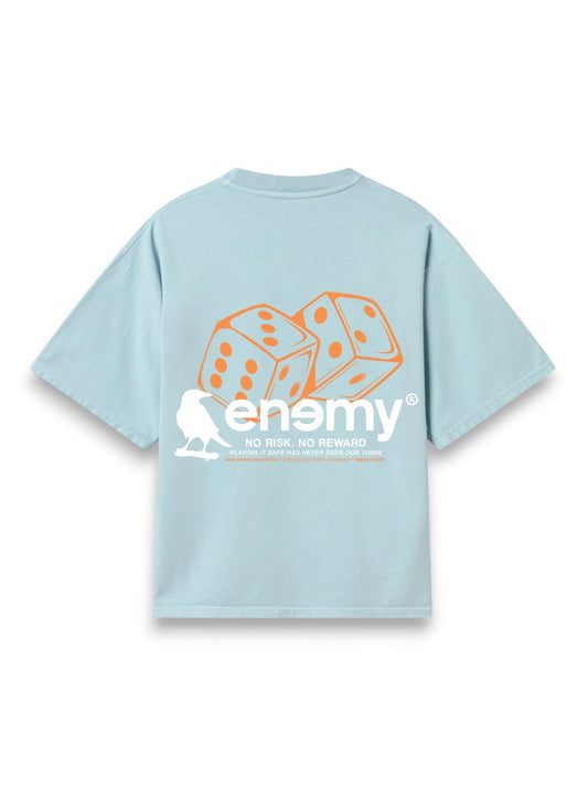High Risk Light Blue Boxy Tshirt