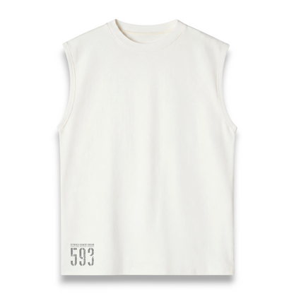 Off World 593 White Tank Top