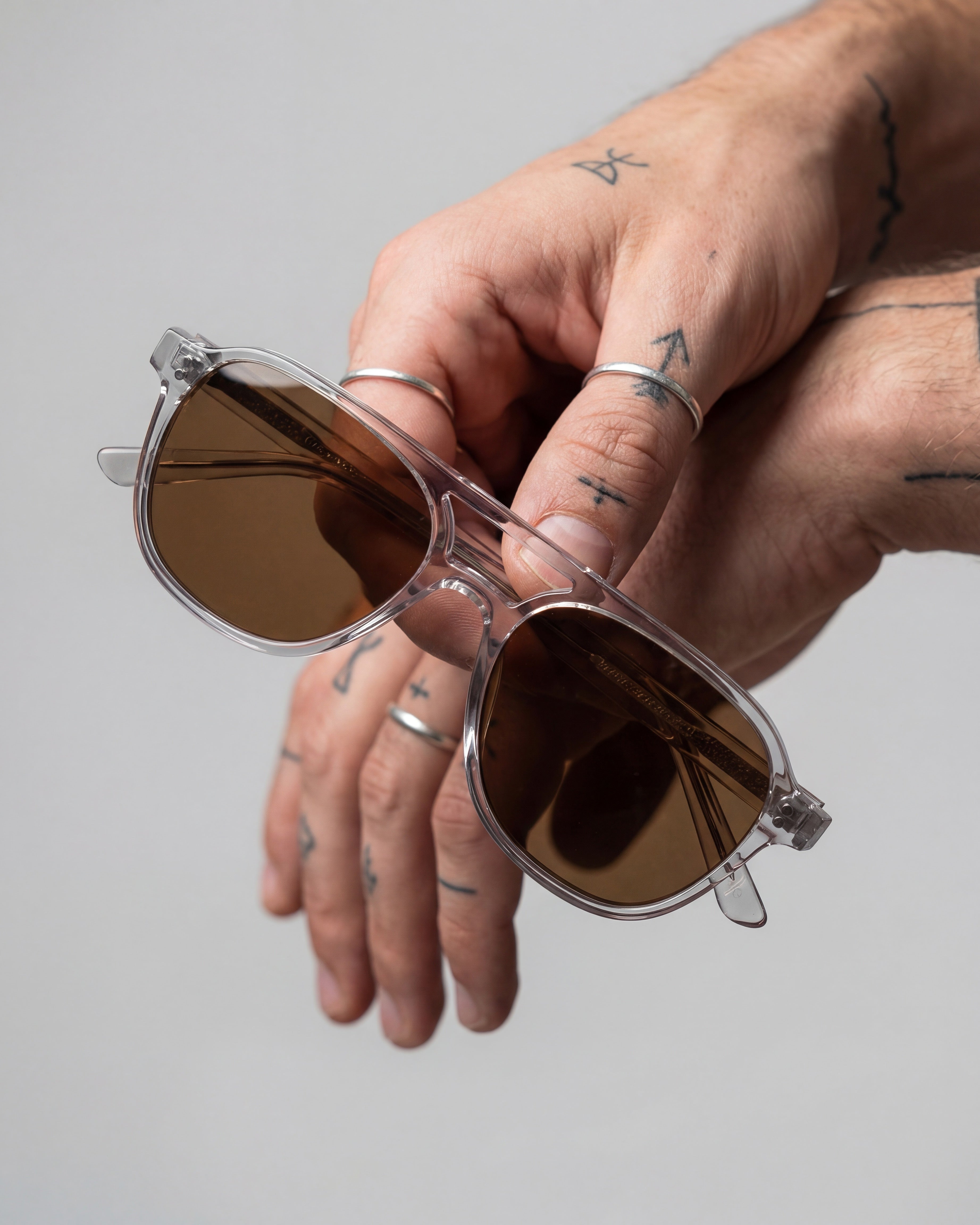 Nomad Clear Brown Sunglasses