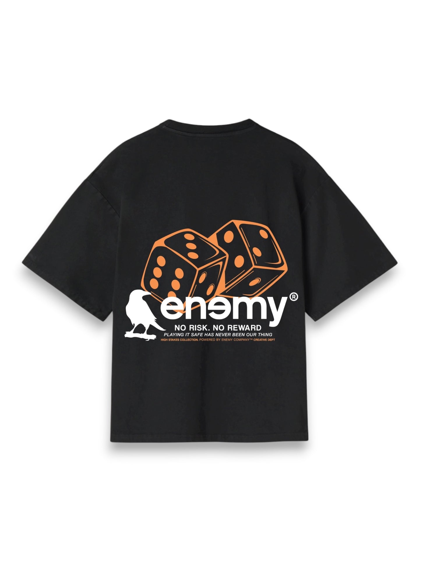 High Risk Black Boxy Tshirt