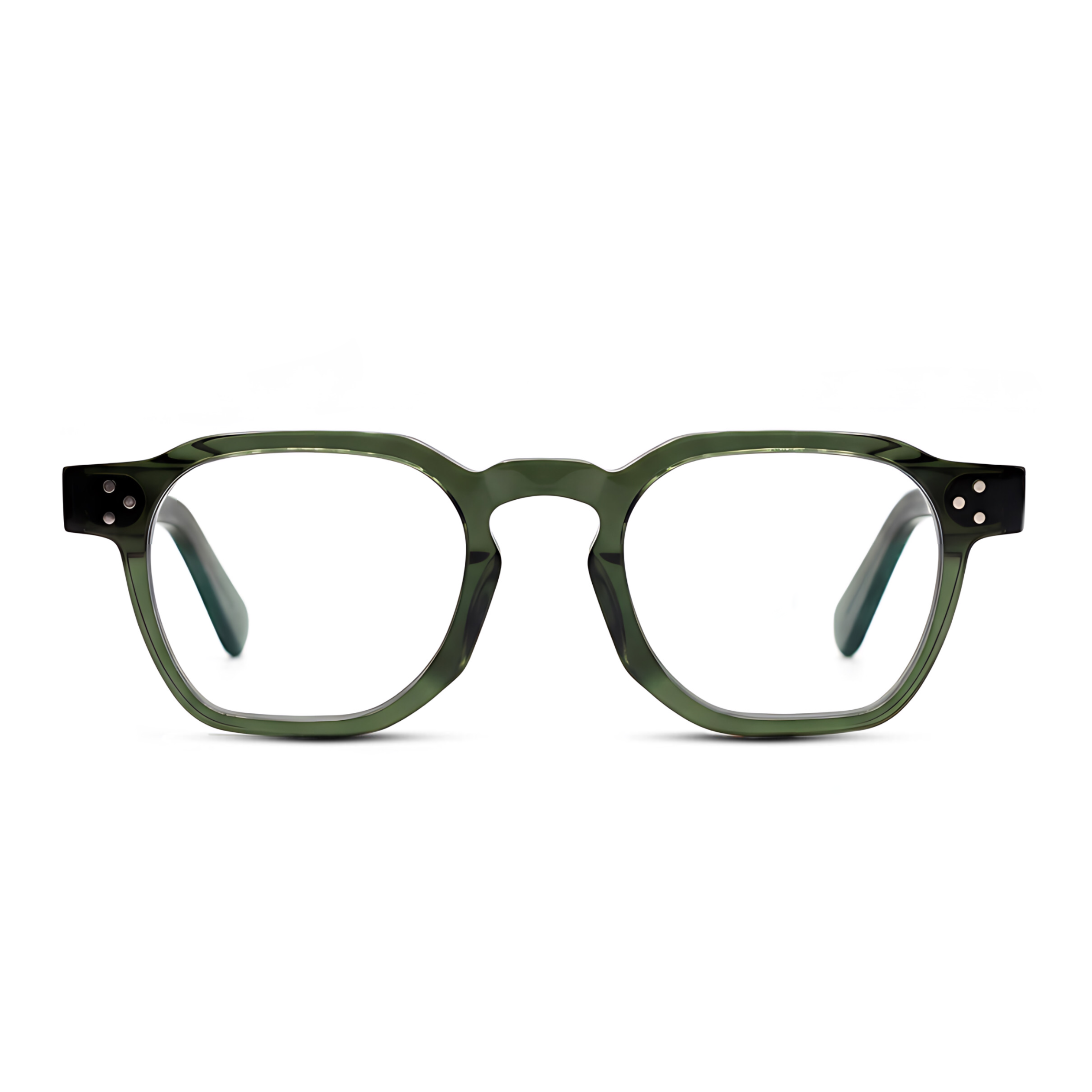 Dots Olive Green Screen Glasses