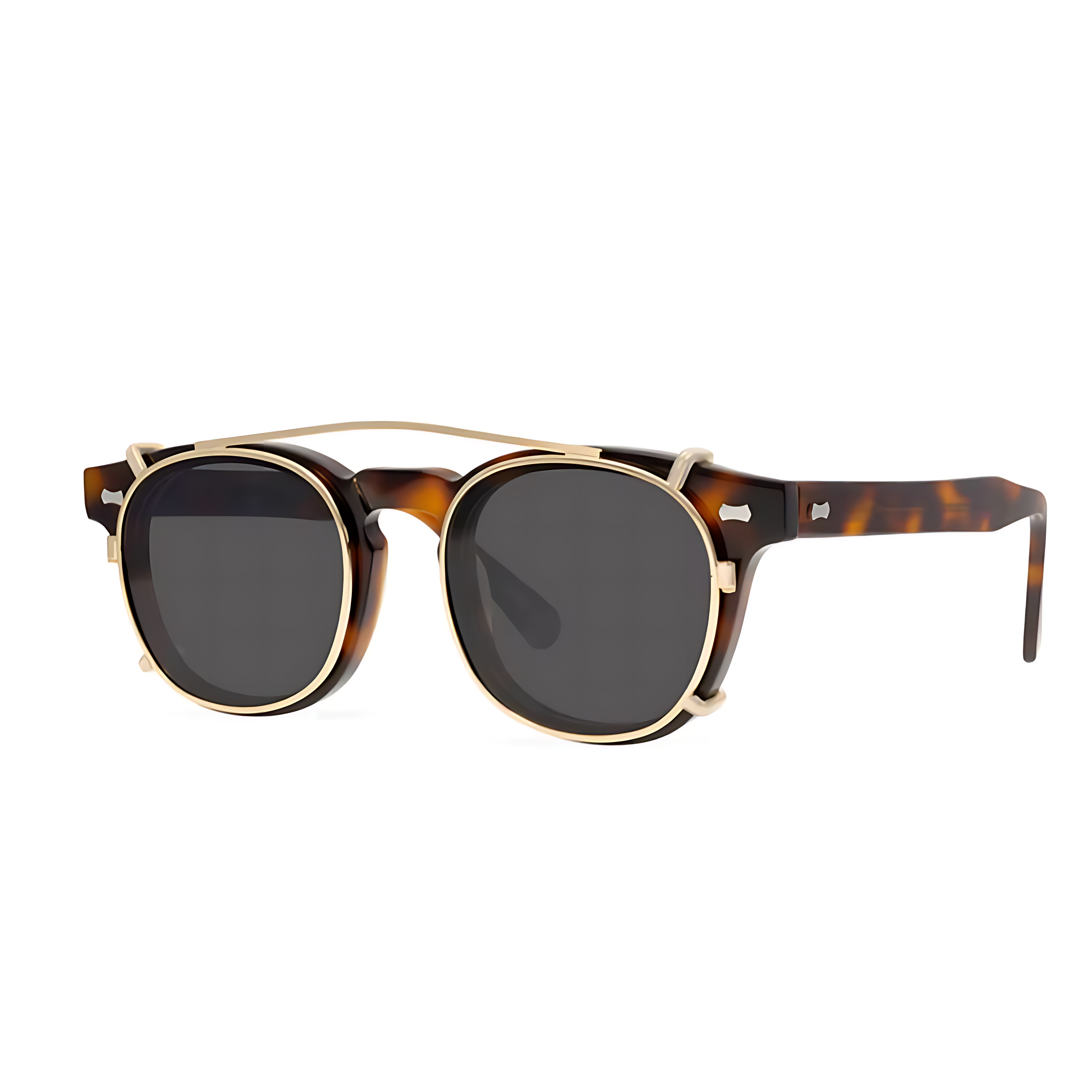 Milan Tortoise Clip-On Sunglasses