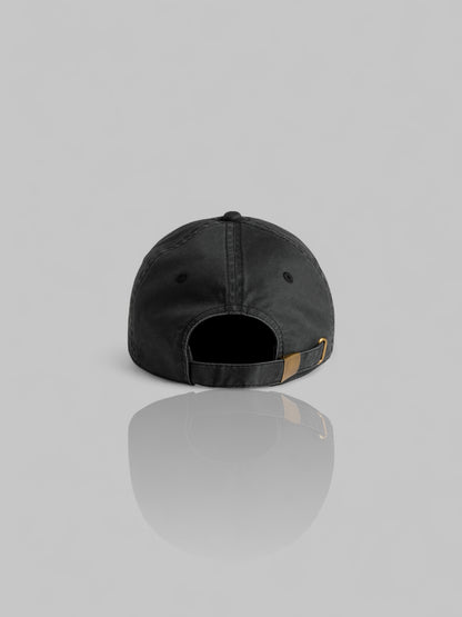 'No Time for Fake people' Faded Black Dad Cap