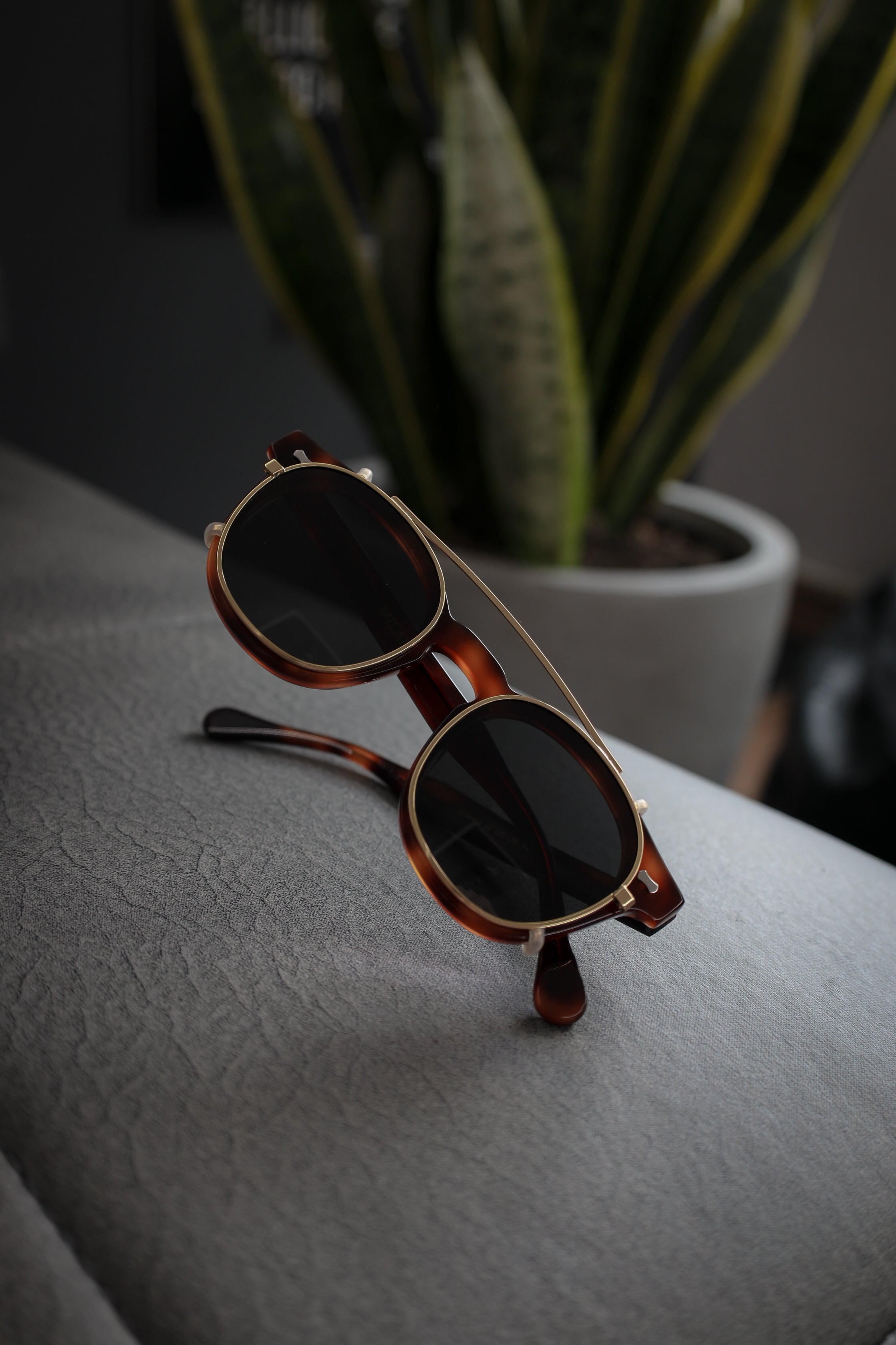 Milan Tortoise Clip-On Sunglasses