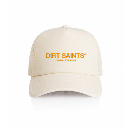 Dirt Saints Foam Trucker White Cap