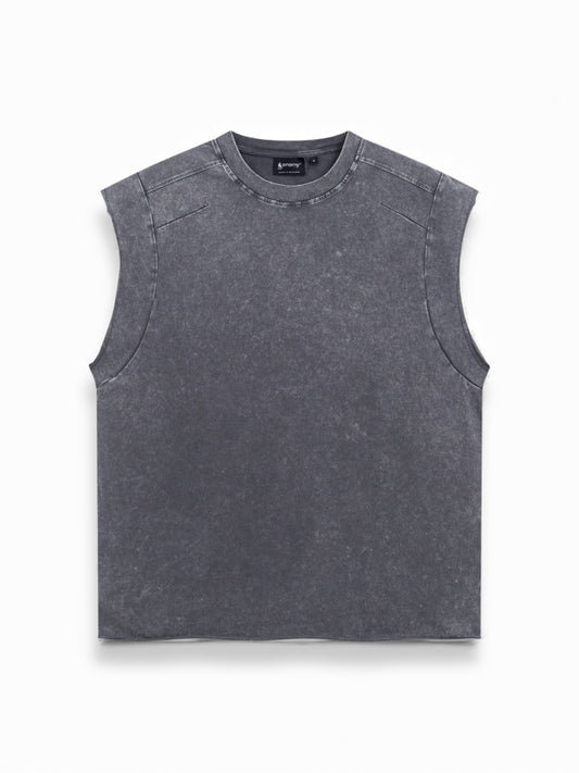Washed Dark Gray Tank