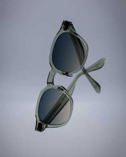 Durham Clear Green Sunglasses