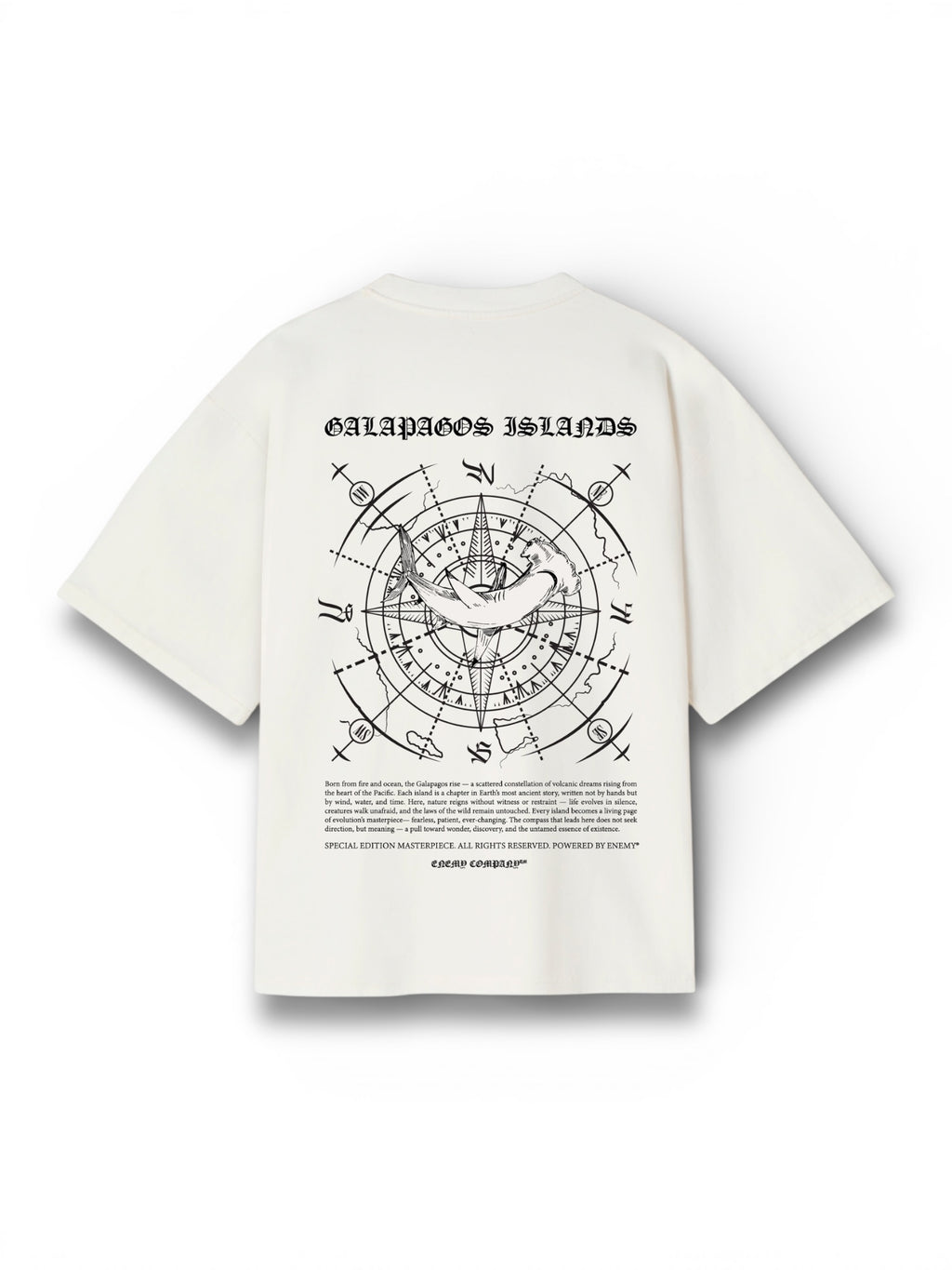 Galapagos Compass White Tshirt