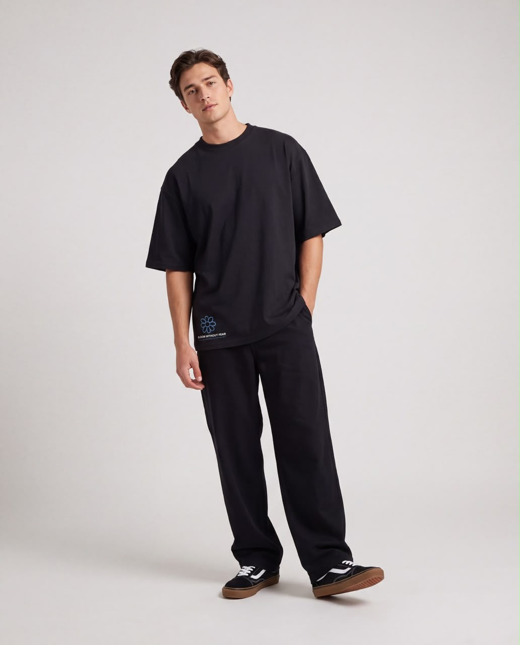 Bloom with out Fear Oversized T-shirt