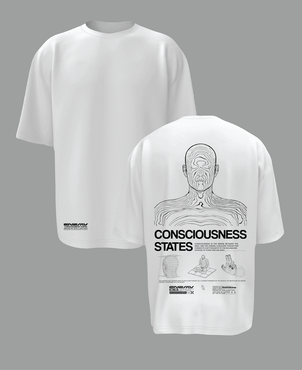 Counsciousness States White T-shirt