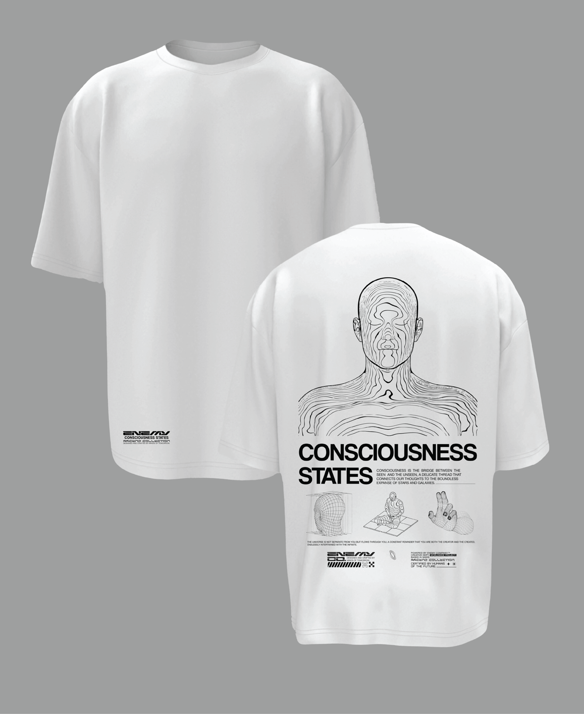 Counsciousness States White T-shirt