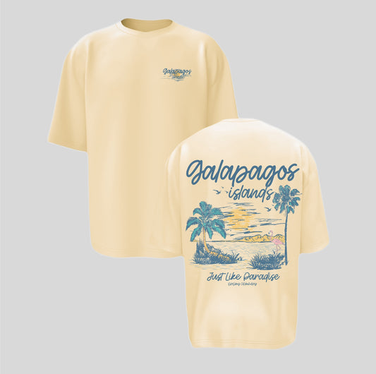 Galapagos Islands Just Like Paradise, Beige T-shirt