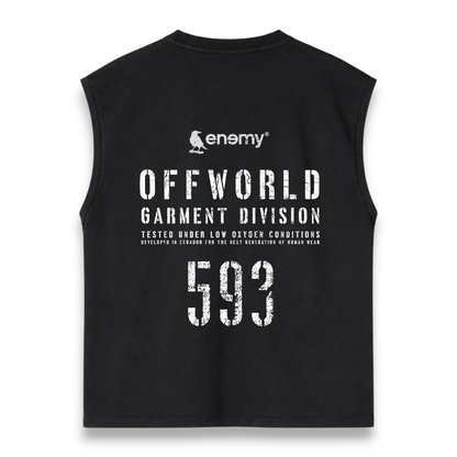 Off World 593 Black Tank Top