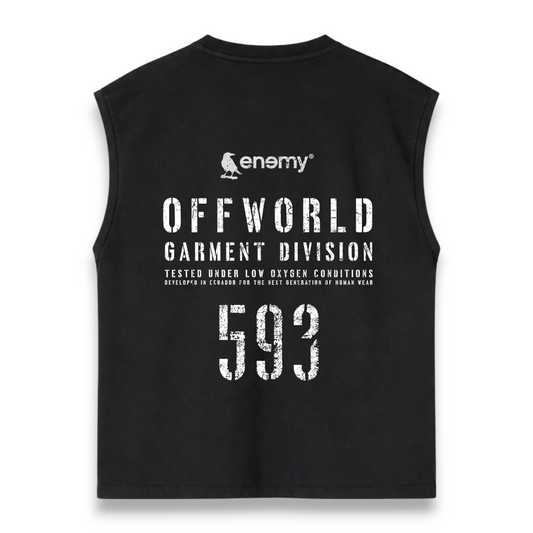 Off World 593 Black Tank Top