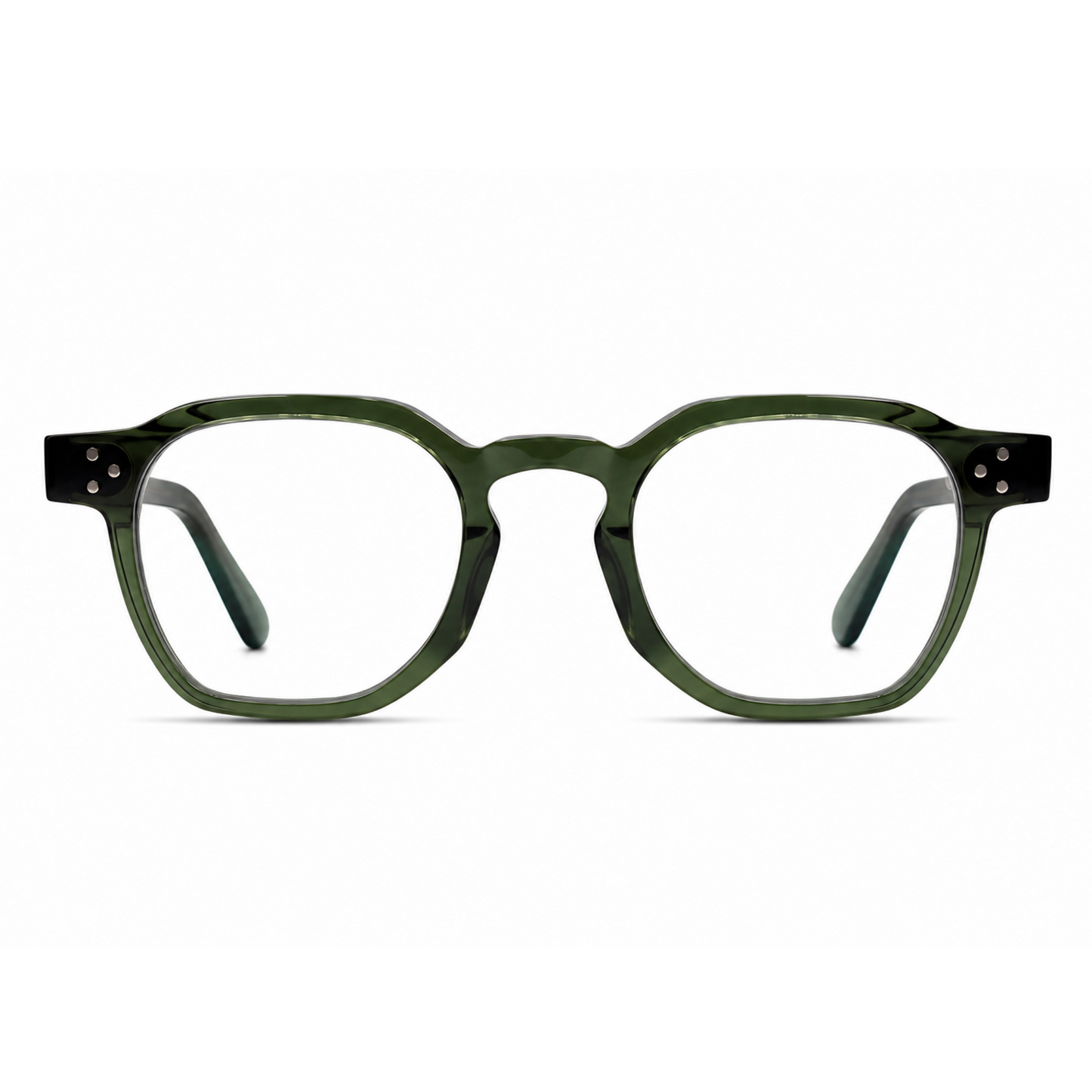 Dots Olive Green Screen Glasses