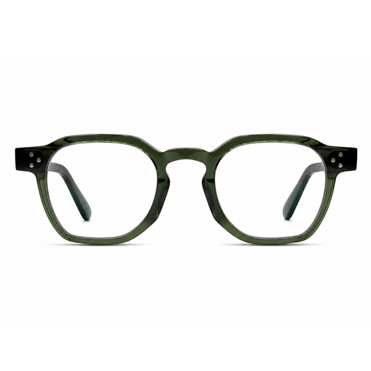 Dots Olive Green Screen Glasses