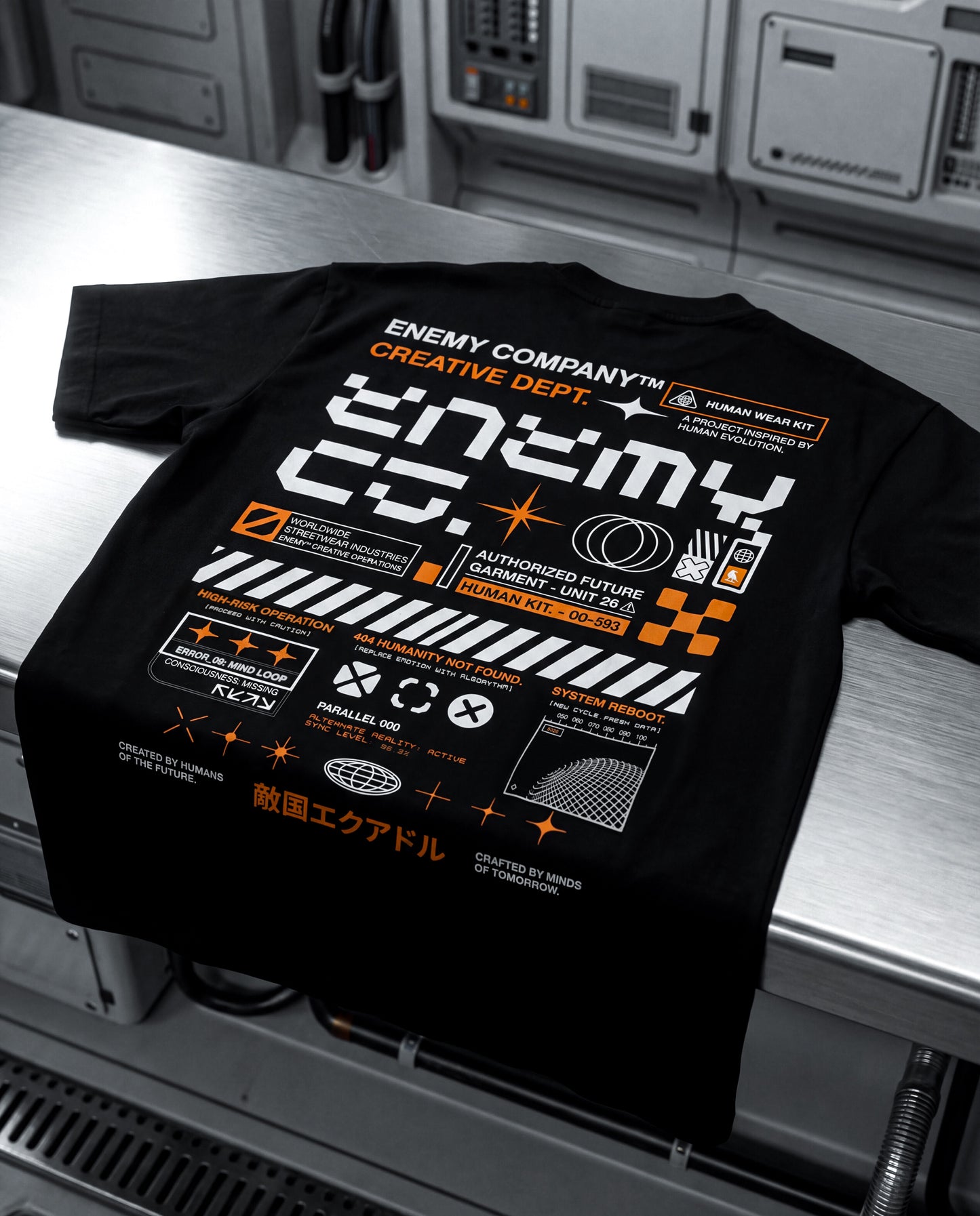 Interface Black Oversized T-shirt