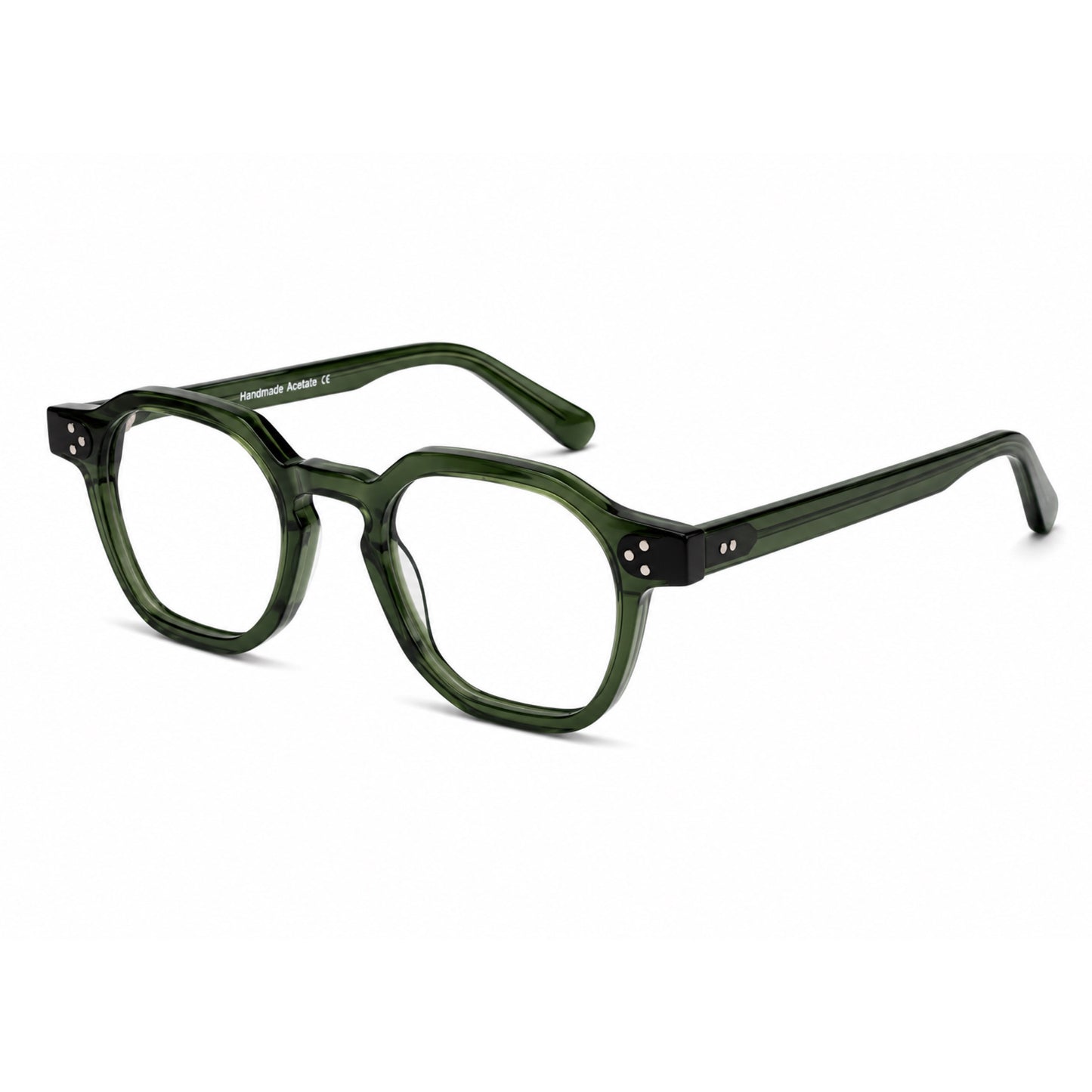 Dots Olive Green Screen Glasses