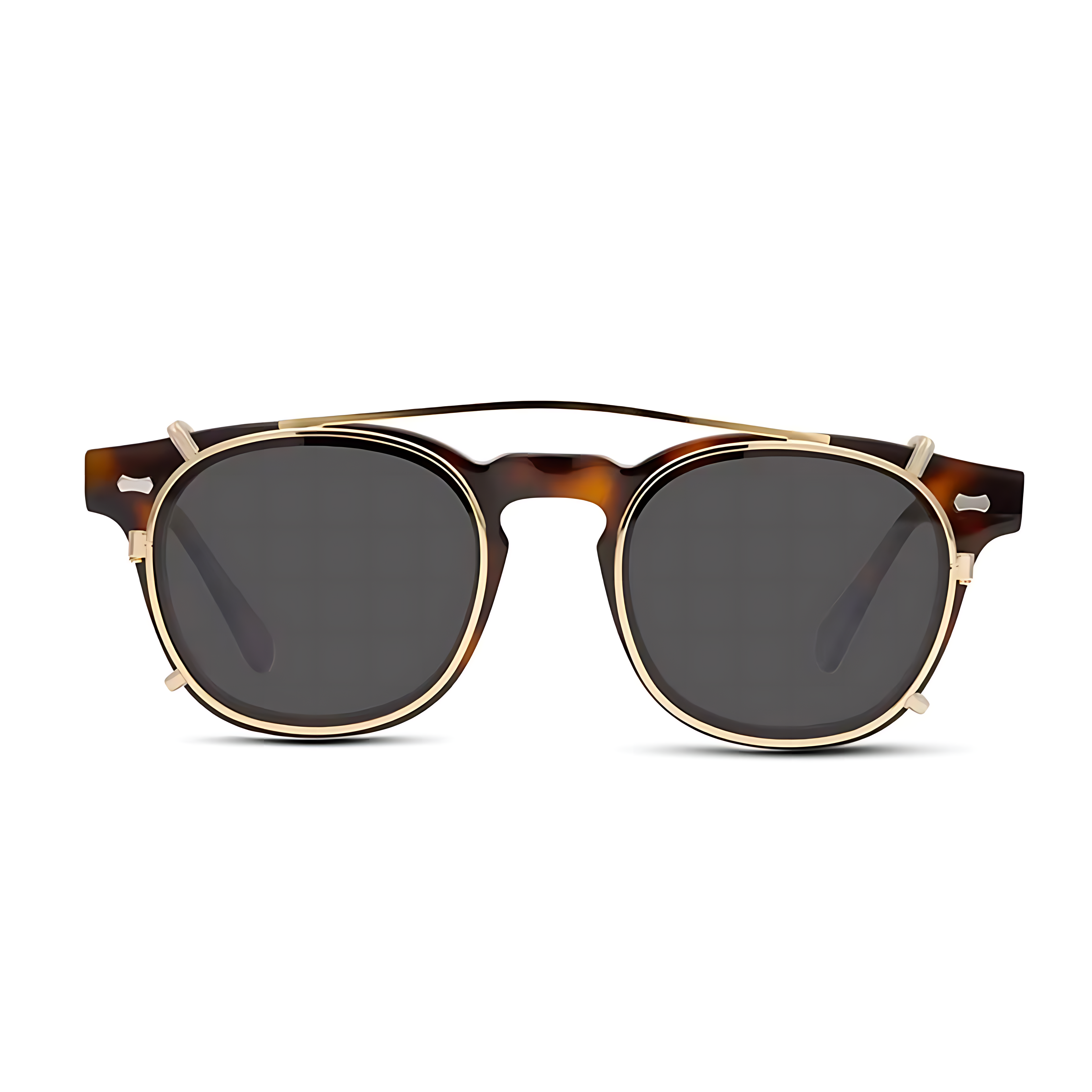 Milan Tortoise Clip-On Sunglasses