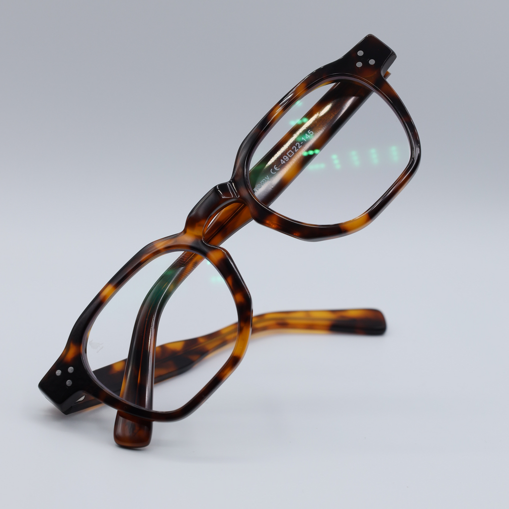 Dots Amber Tortoise Screen Glasses
