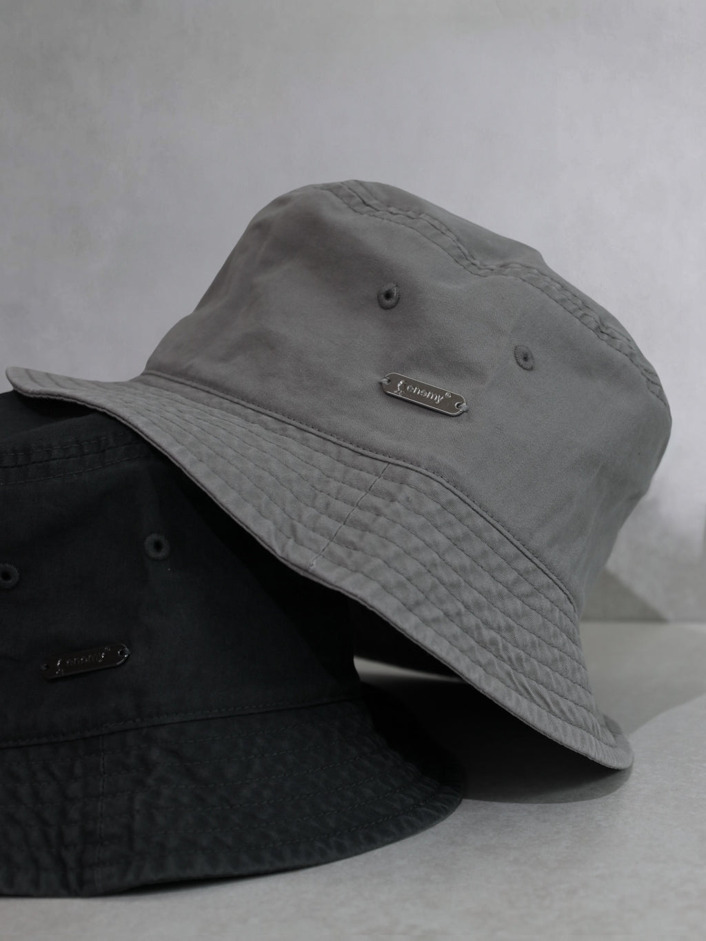 Faded Enemy Grey Bucket Hat