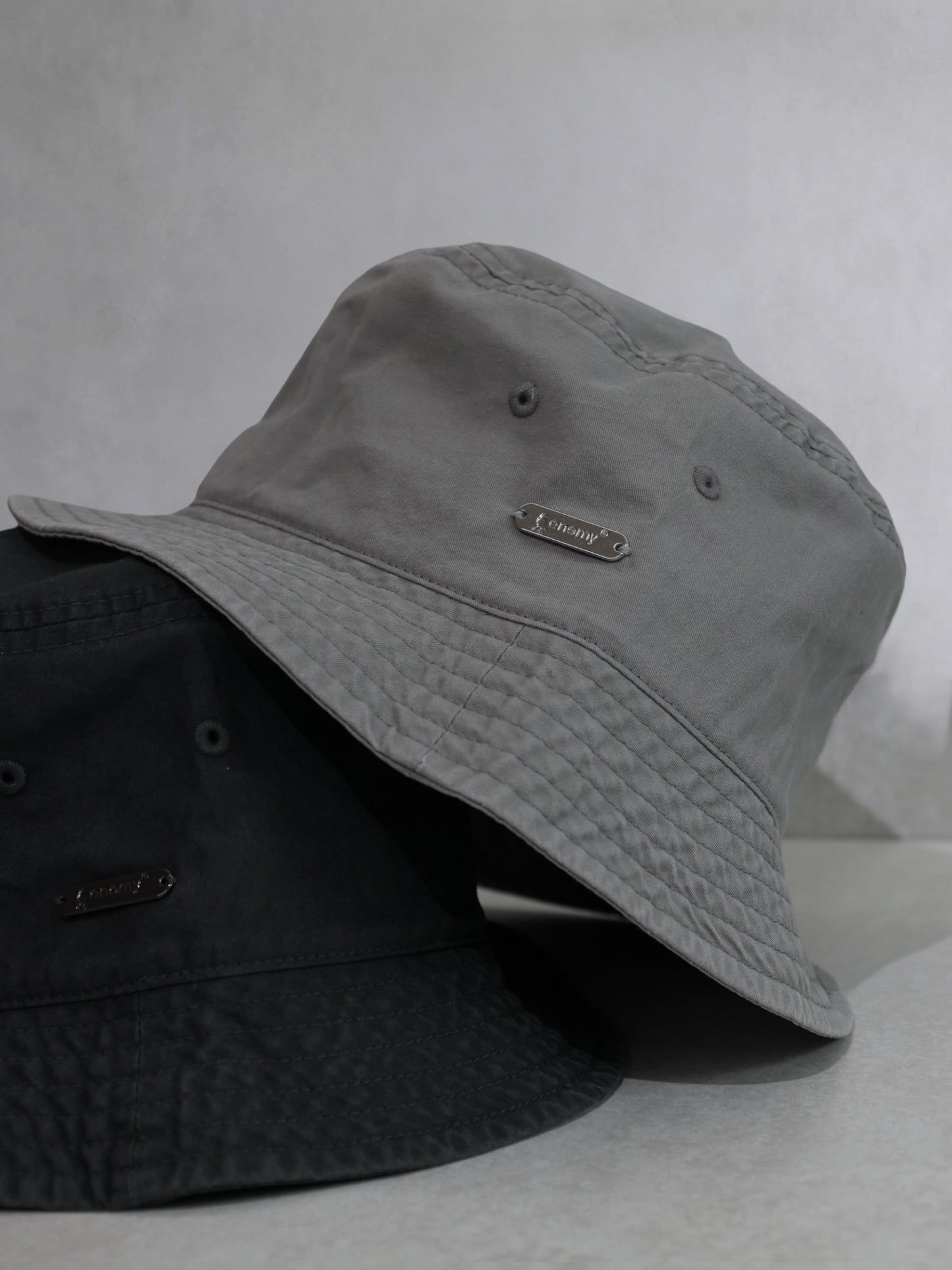 Faded Enemy Grey Bucket Hat