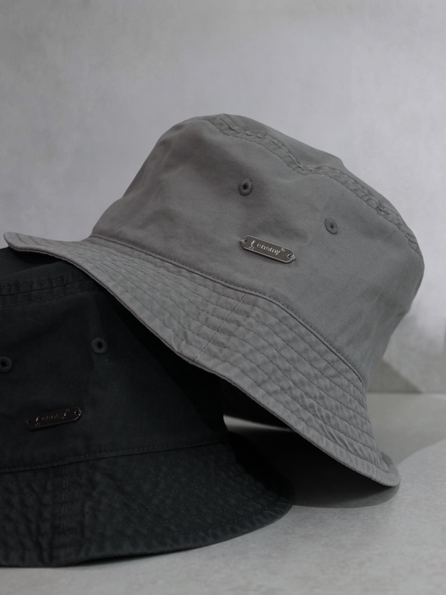 Faded Enemy Grey Bucket Hat