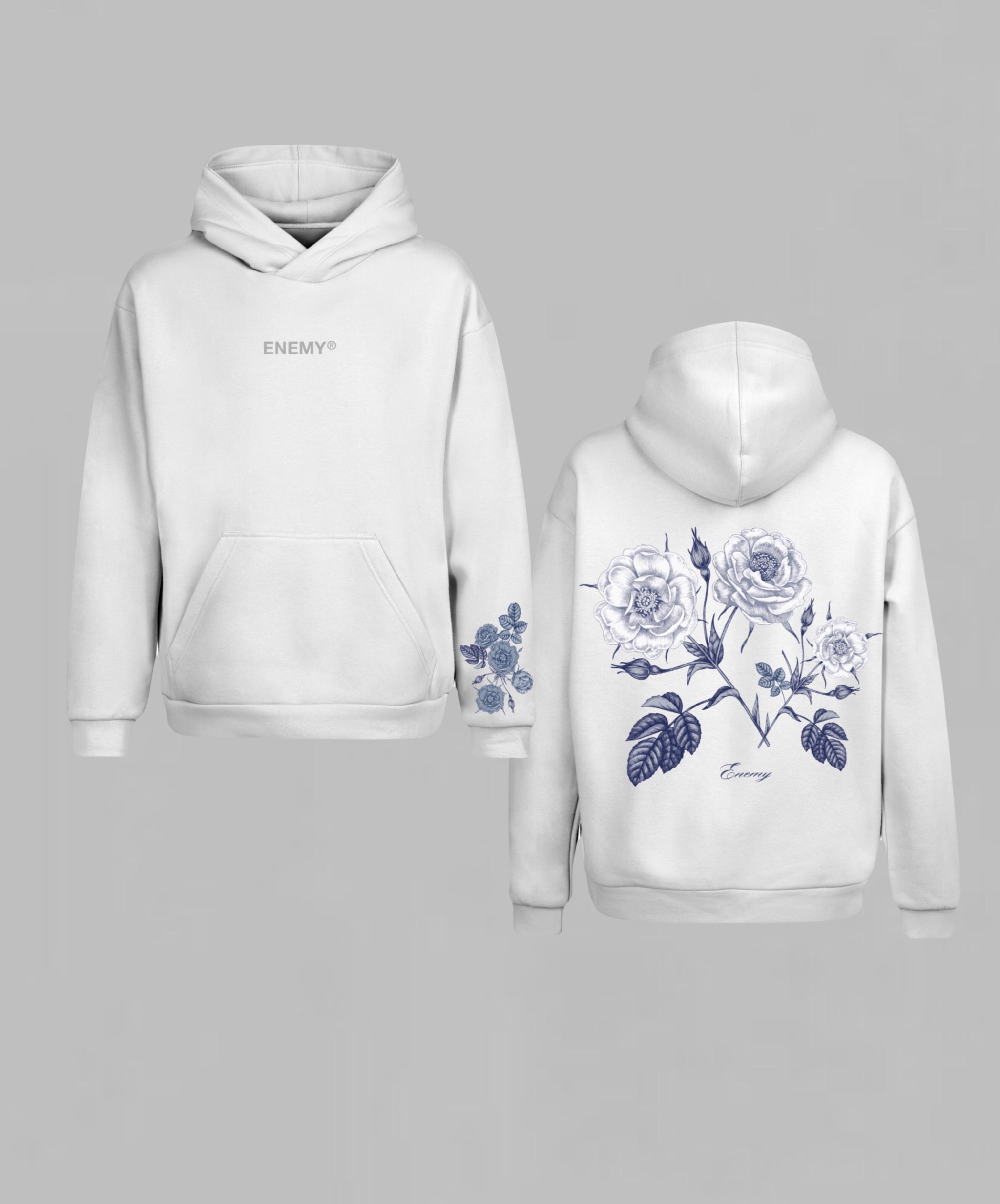 White deals rose hoodie