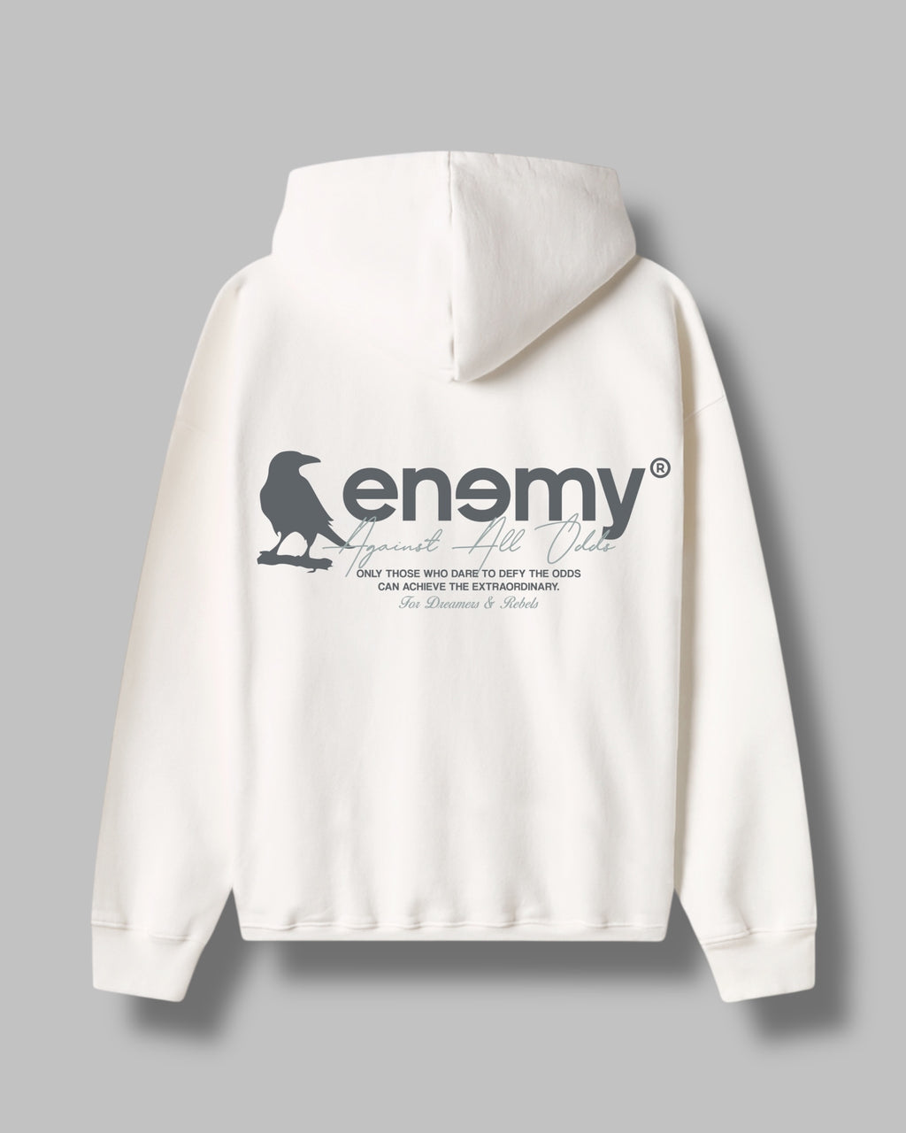 Against All Odds White Hoodie