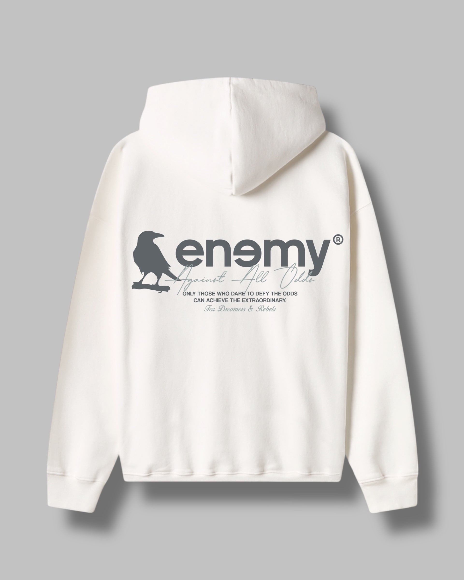Against All Odds White Hoodie