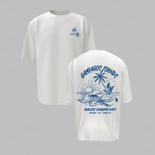 Galapagos White Wave T-shirt
